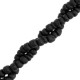 Coconut beads disc 4mm Black